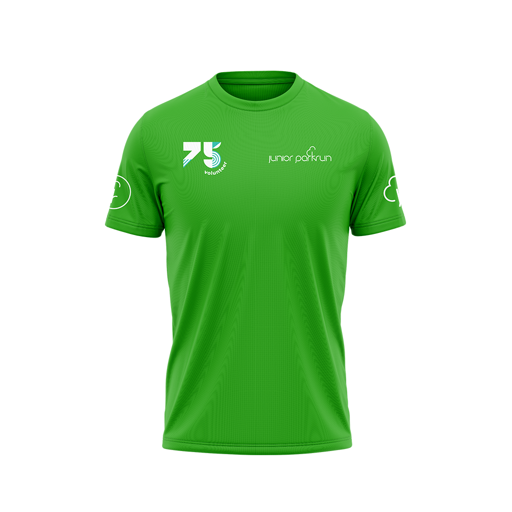 junior parkrun Volunteer Milestone 75 Tee