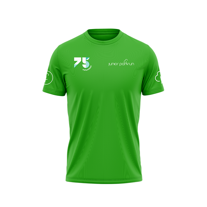 junior parkrun Volunteer Milestone 75 Tee