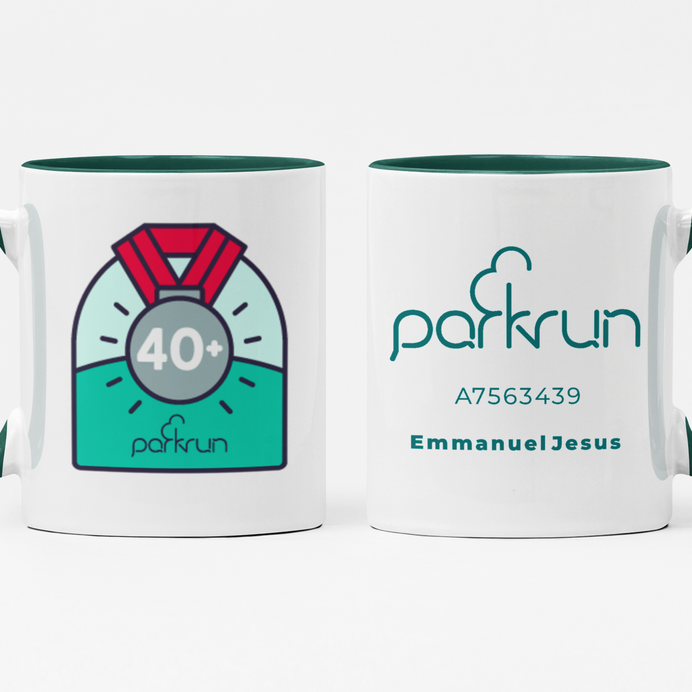 parkrun obsessive 40 Challenges Mug
