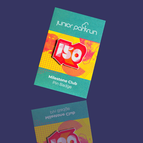 junior parkrun Milestone 150 Pin Badge