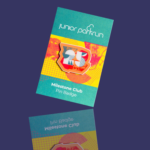 junior parkrun Milestone 25 Pin Badge