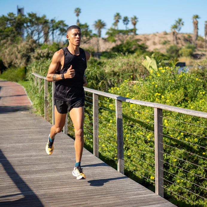 VERSUS Deep Teal Running Ankle Socks