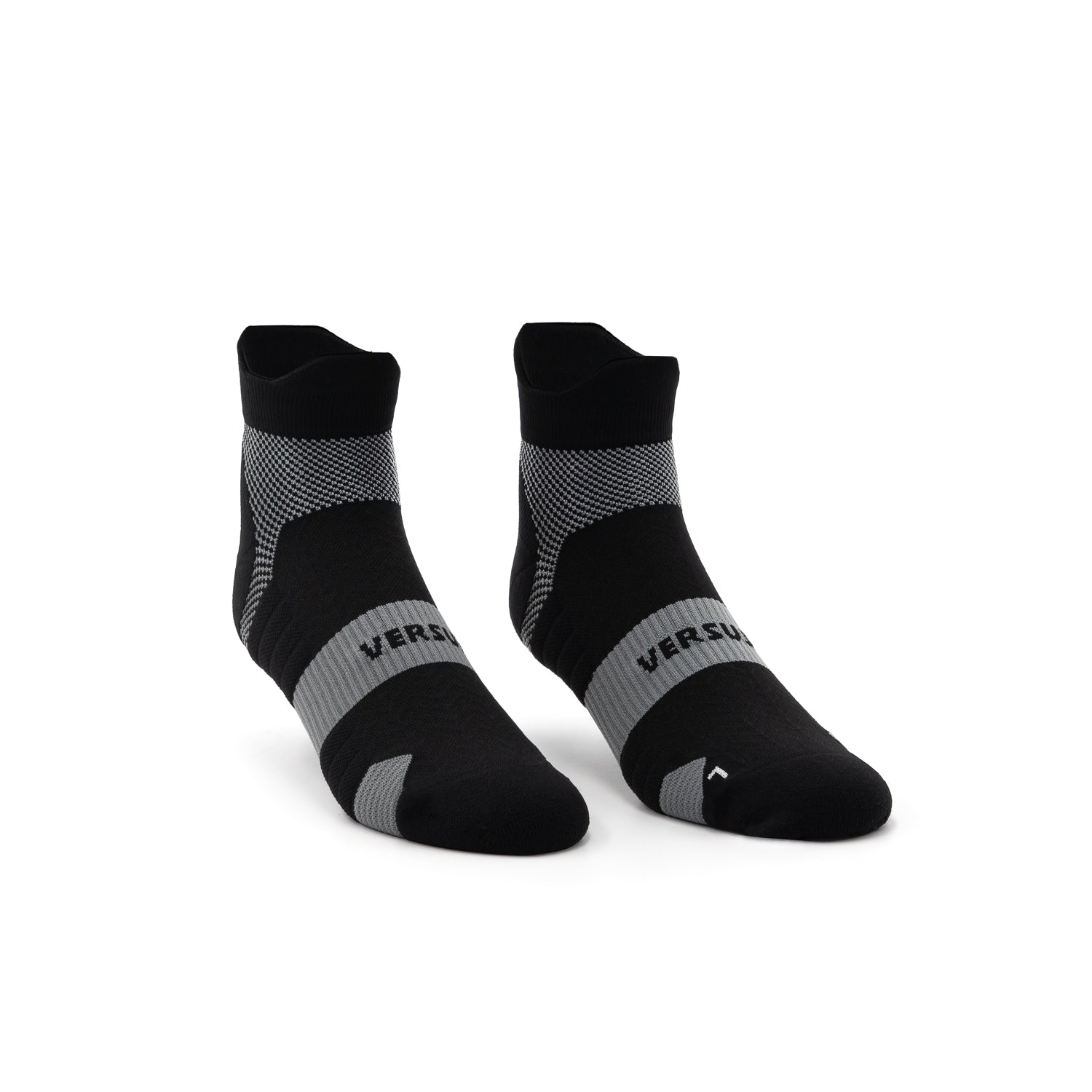 VERSUS Midnight Black Running Ankle Socks
