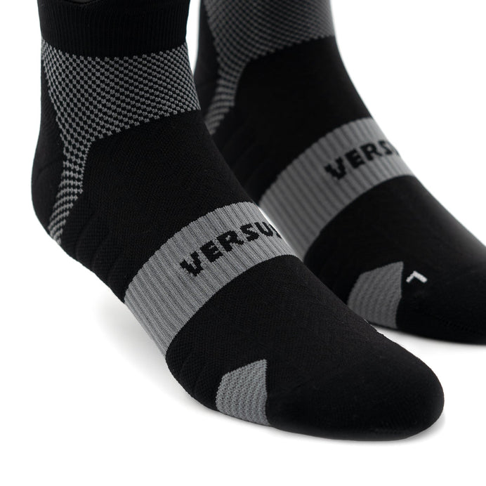 VERSUS Midnight Black Running Ankle Socks