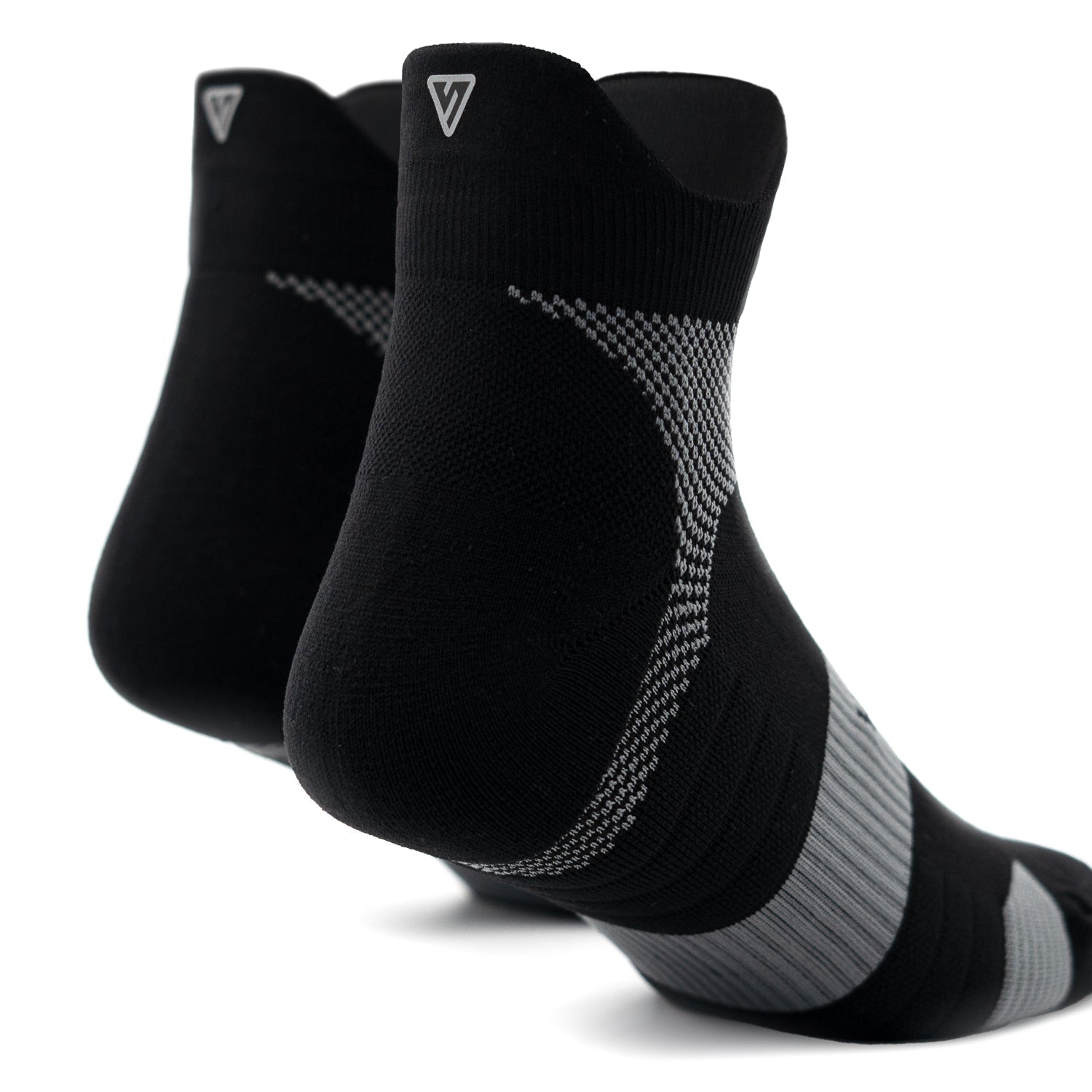 VERSUS Midnight Black Running Ankle Socks