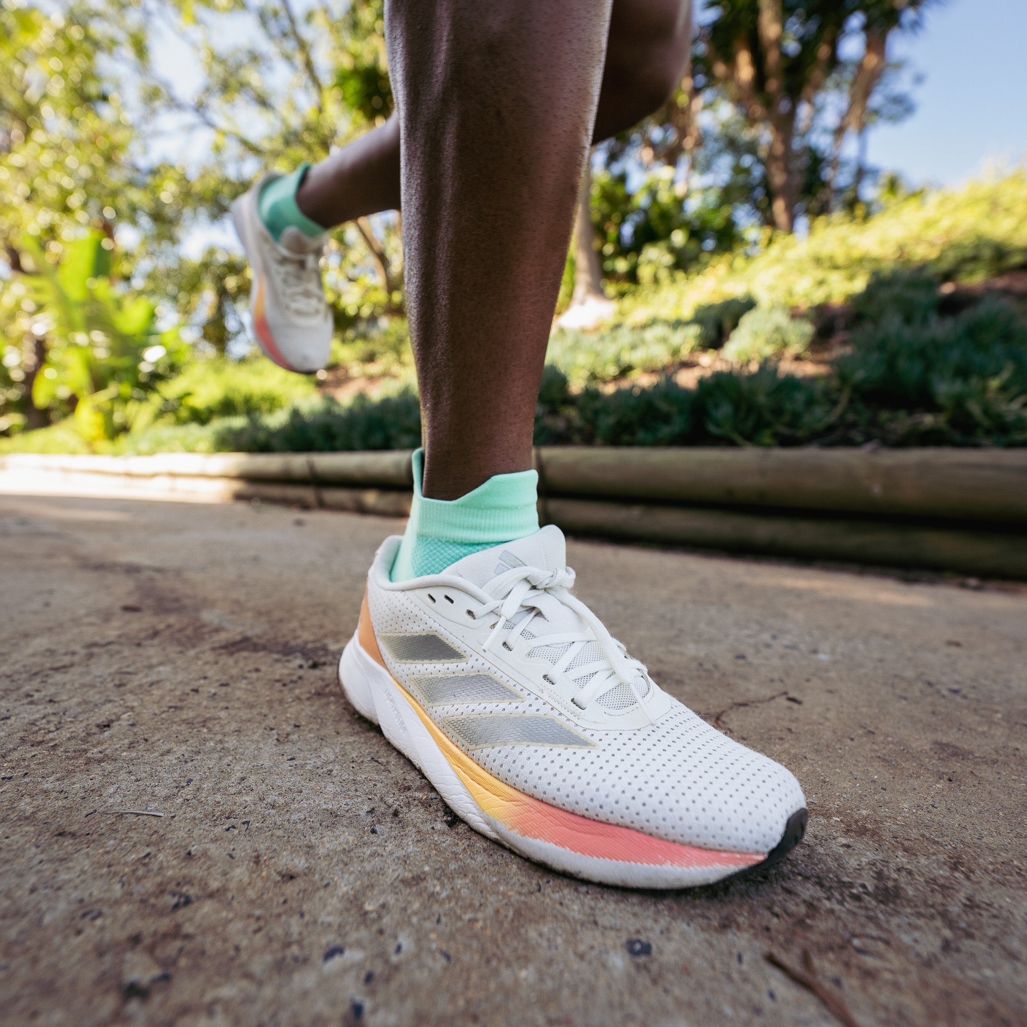 VERSUS Mint Leaf Running Ankle Socks