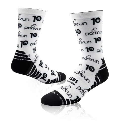 parkrun Milestone 10 Run/Walk Socks