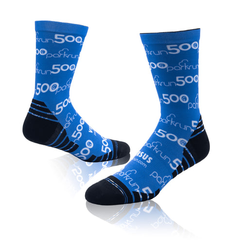 parkrun Milestone 500 Run/Walk Socks