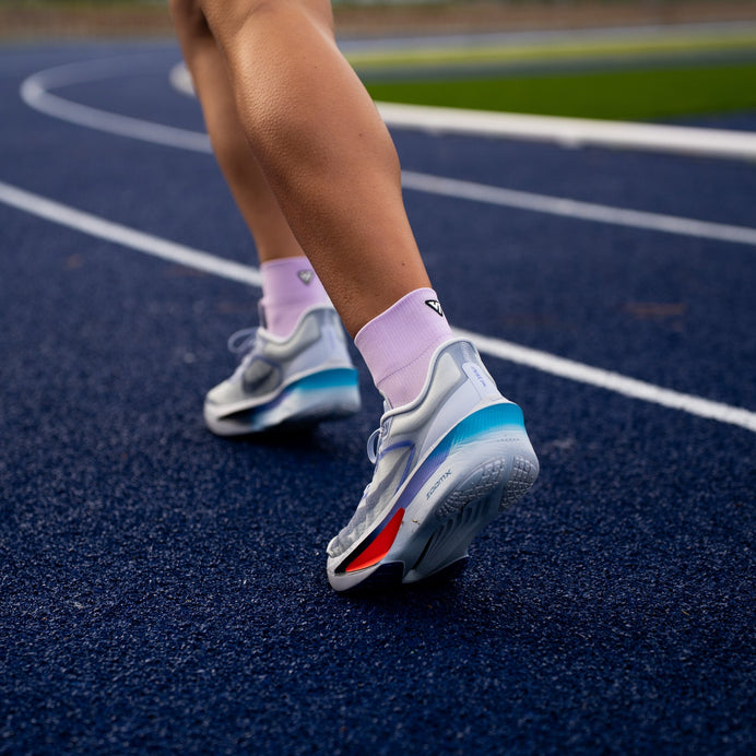 VERSUS Purple Running Quarter Socks