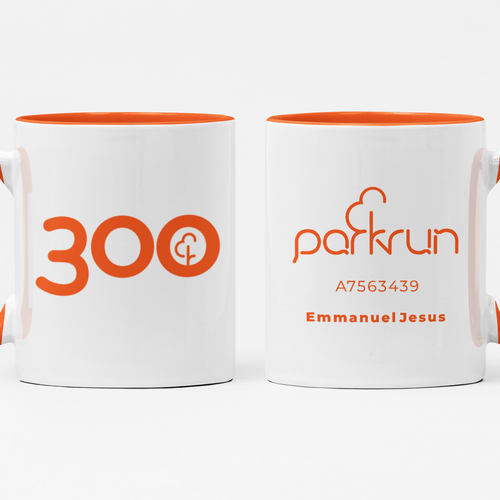 parkrun Milestone 300 Run/Walk Mug