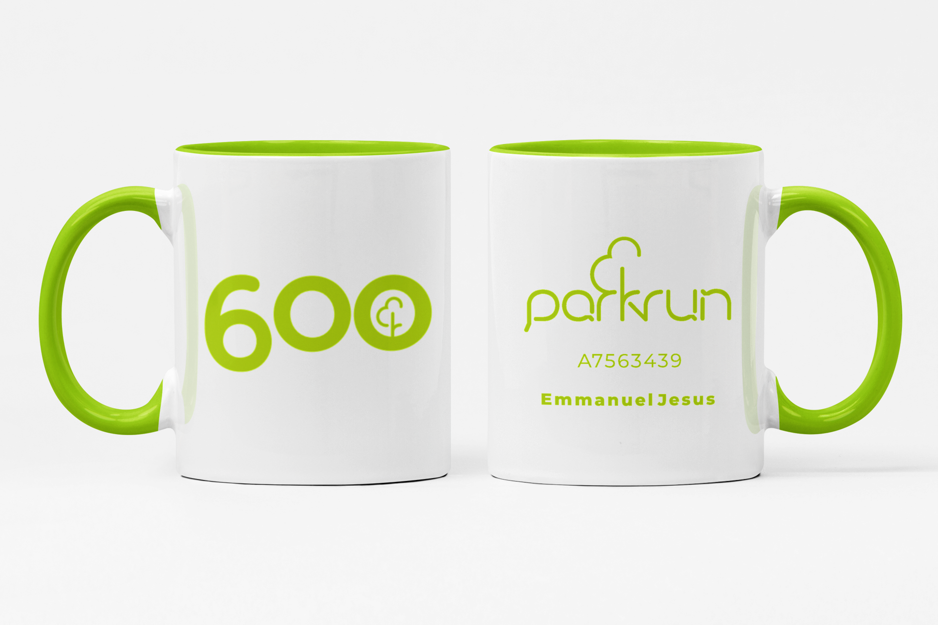parkrun Milestone 600 Run/Walk Mug