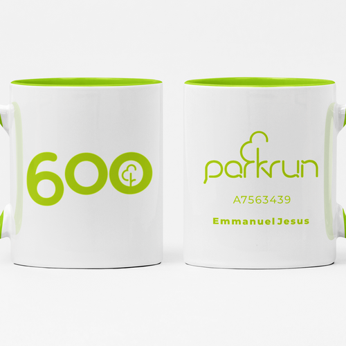 parkrun Milestone 600 Run/Walk Mug