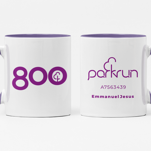 parkrun Milestone 800 Run/Walk Mug