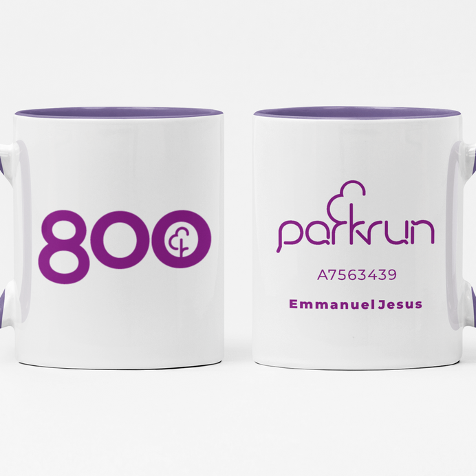 parkrun Milestone 800 Run/Walk Mug