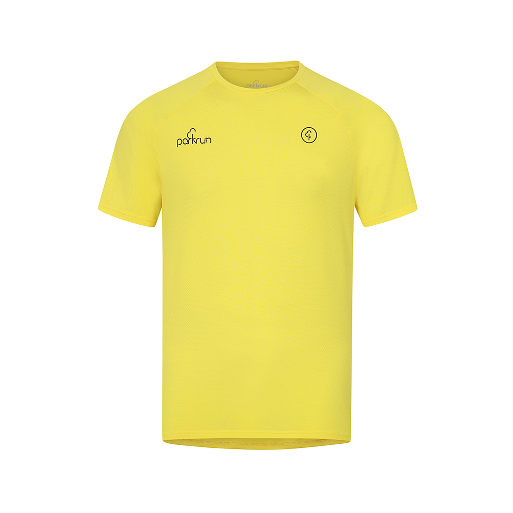 parkrun Milestone Men's Volunteer T-Shirt 1000 - Yellow