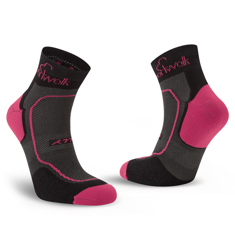 parkwalk X Hilly Active Quarter Twin Pack Socks