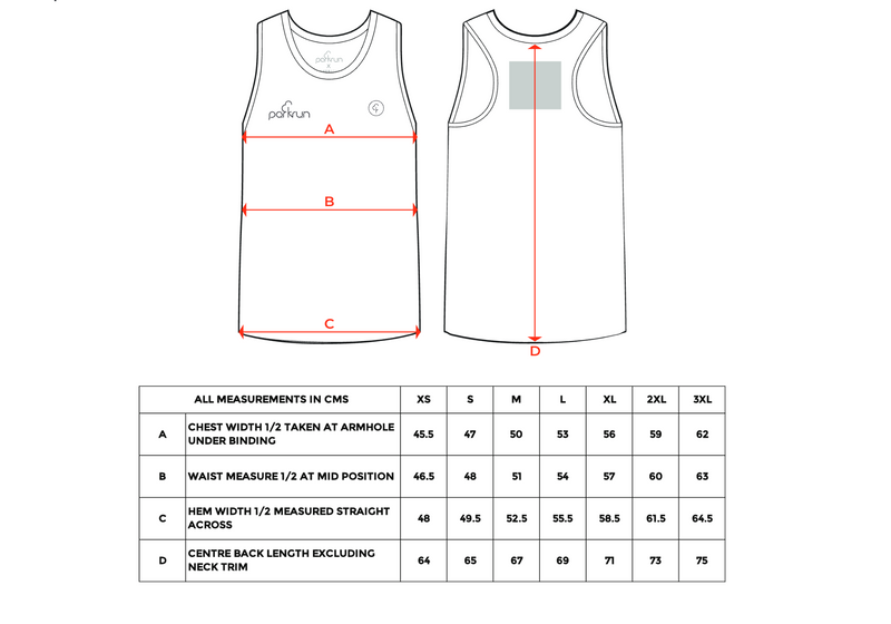 parkrun Milestone Men's Vest 100 - Black