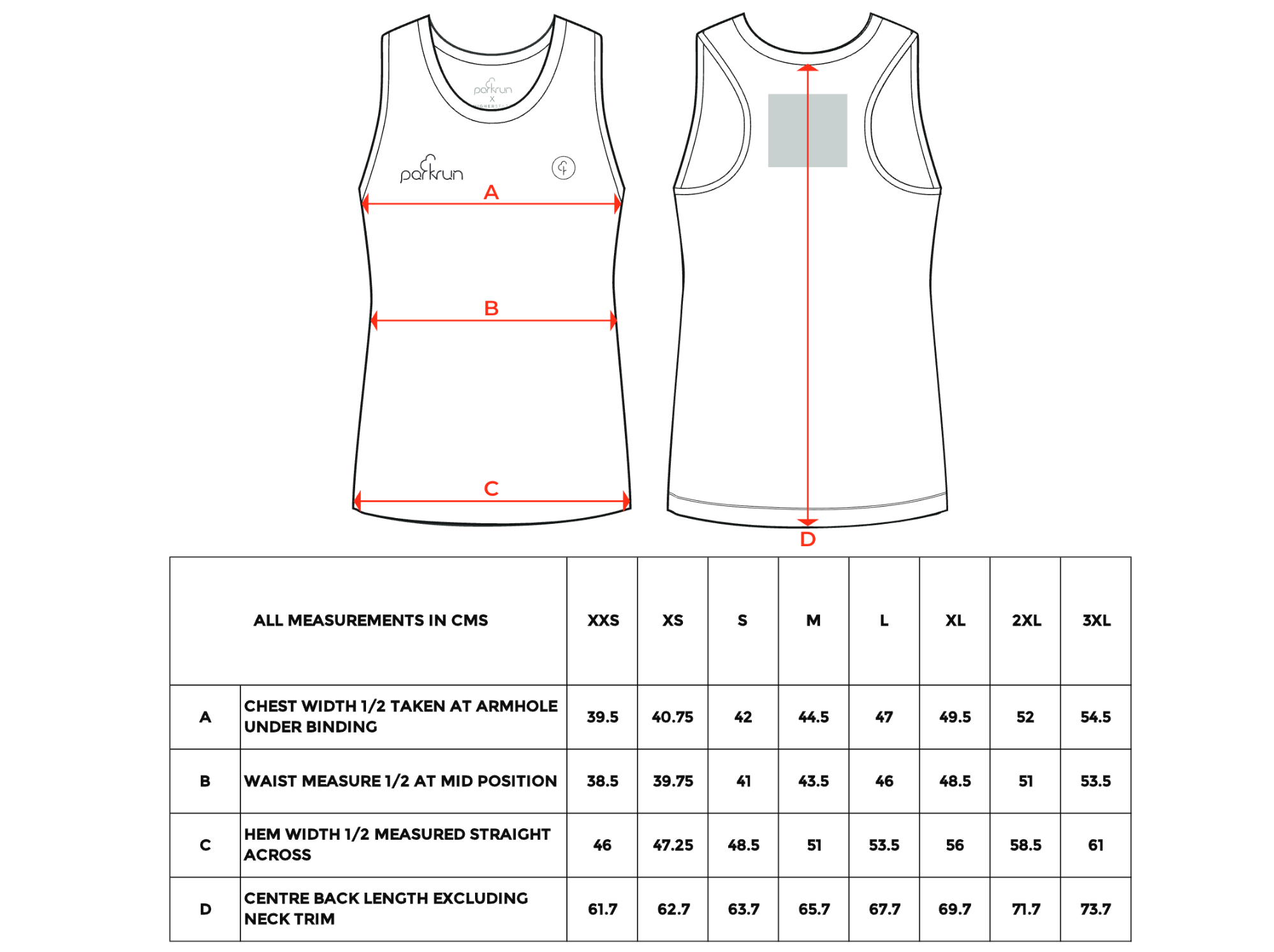 parkrun Milestone Women's Vest 50 - Red