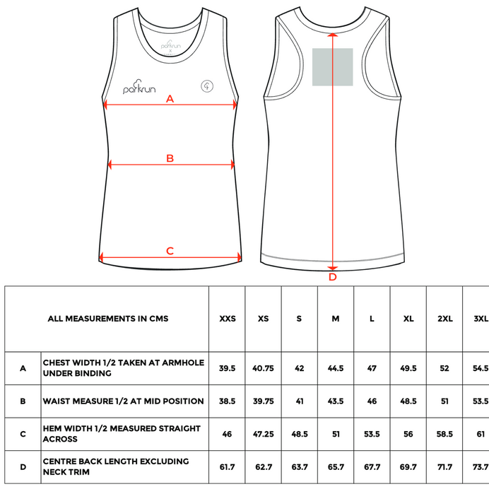 parkrun Milestone Women's Vest 50 - Red