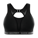 Shock Absorber Padded Run Bra - Black/Silver