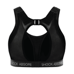 Shock Absorber Padded Run Bra - Black/Silver