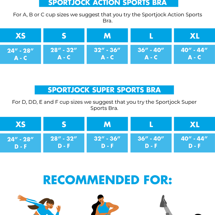 Sportjock Super Sports Bra - Black