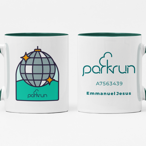 parkrun „Staying Alive“-Challenges-Tasse