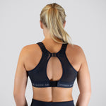 Shock Absorber Padded Run Bra - Black/Silver