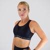 Shock Absorber Padded Run Bra - Black/Silver