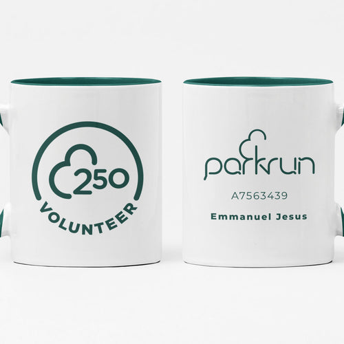 parkrun Milestone 250 Volunteer Mug
