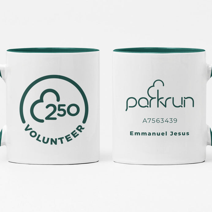 parkrun Meilenstein 250 – Freiwilligen-Tasse