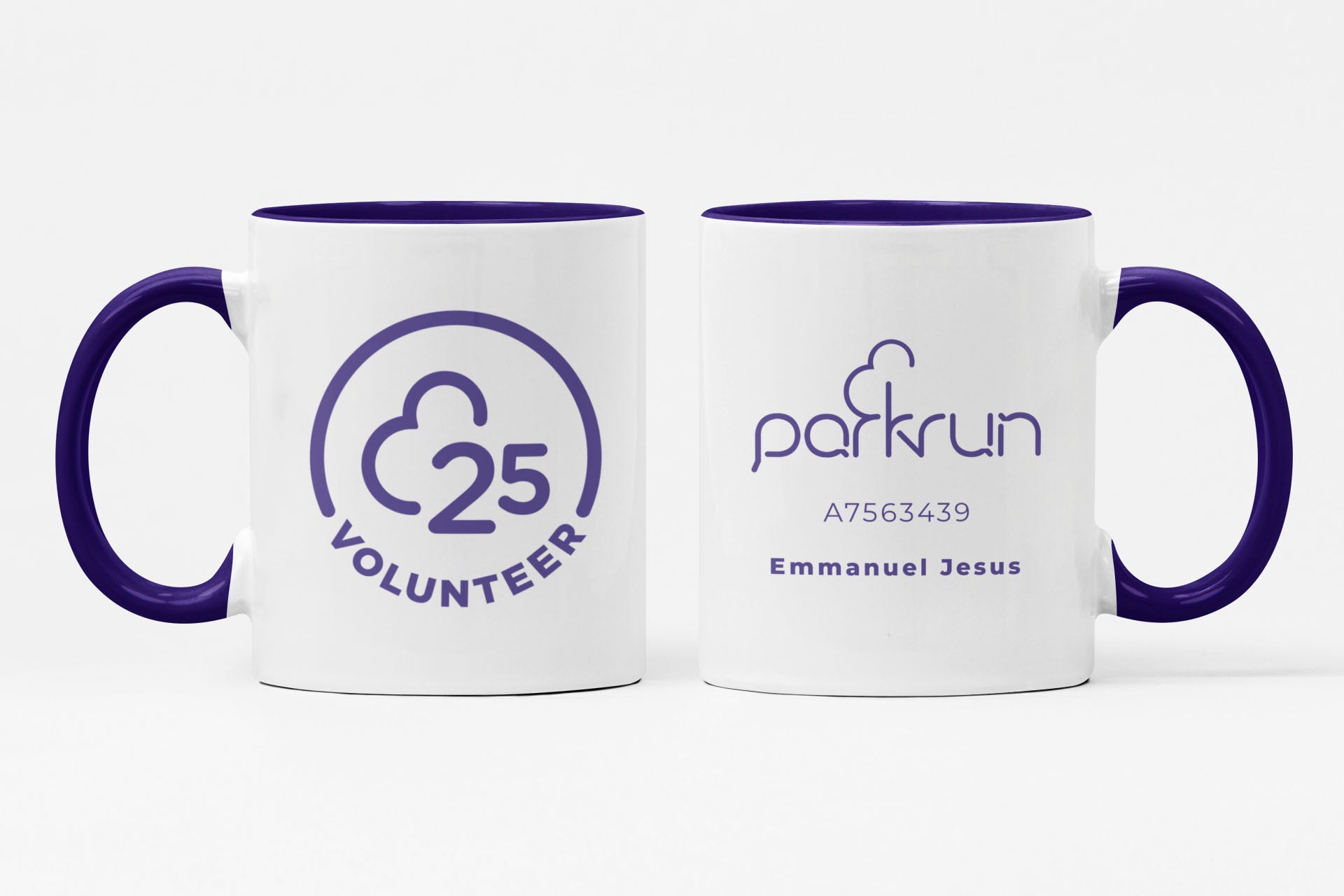 parkrun Meilenstein 25 – Freiwilligen-Tasse