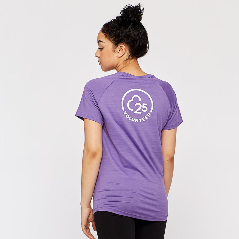 parkrun Milestone Women's Volunteer T-Shirt 25 - Purple