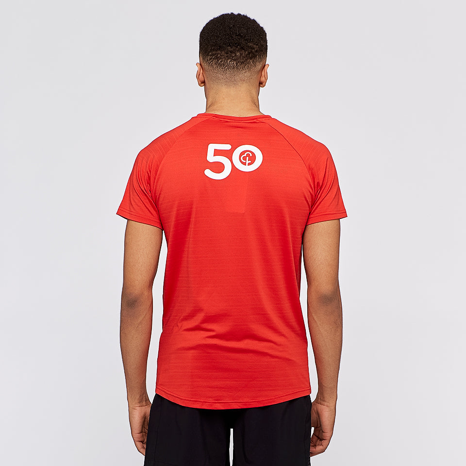 parkrun Milestone Men's T-Shirt 50 - Red