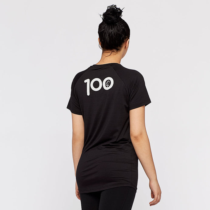 parkrun Milestone Women's T-Shirt 100 - Black