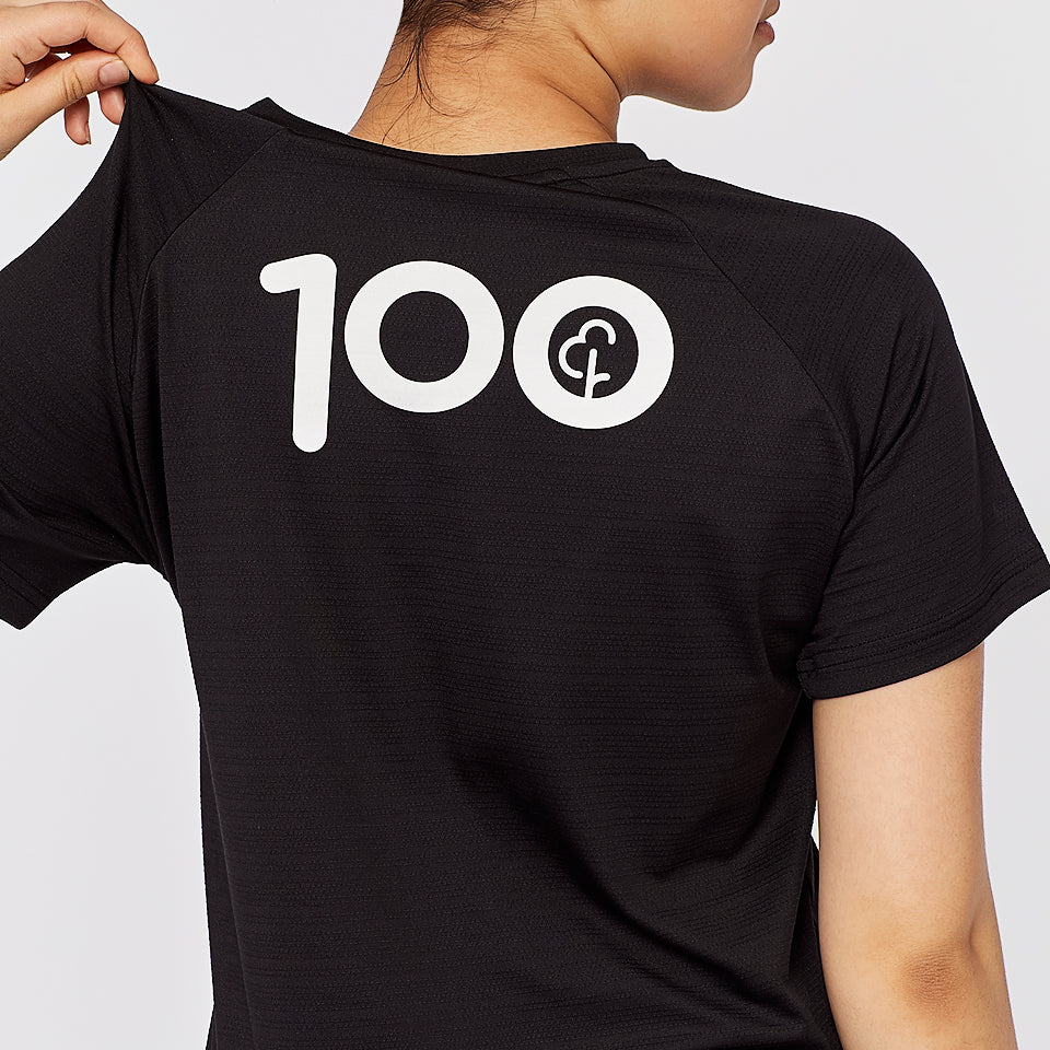 parkrun Milestone Women's T-Shirt 100 - Black