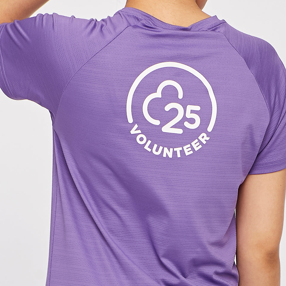 parkrun Milestone Women's Volunteer T-Shirt 25 - Purple