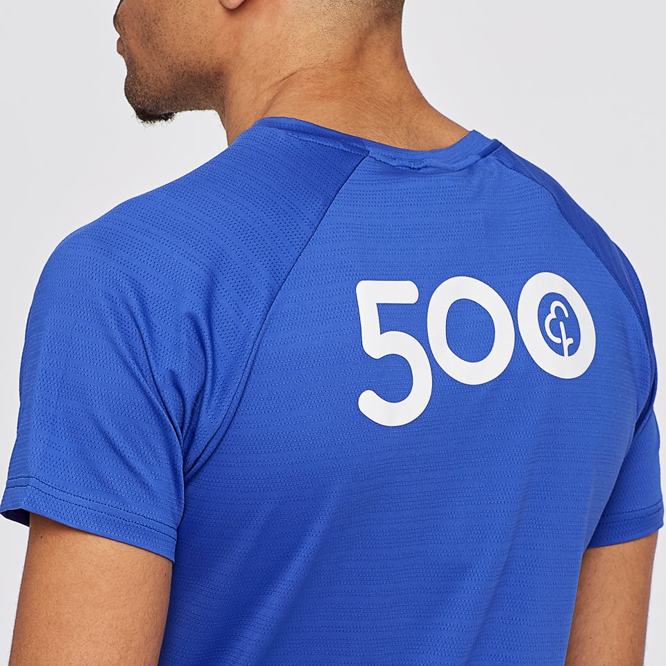 parkrun Milestone Mens T-Shirt 500 - Royal - parkrun Shop