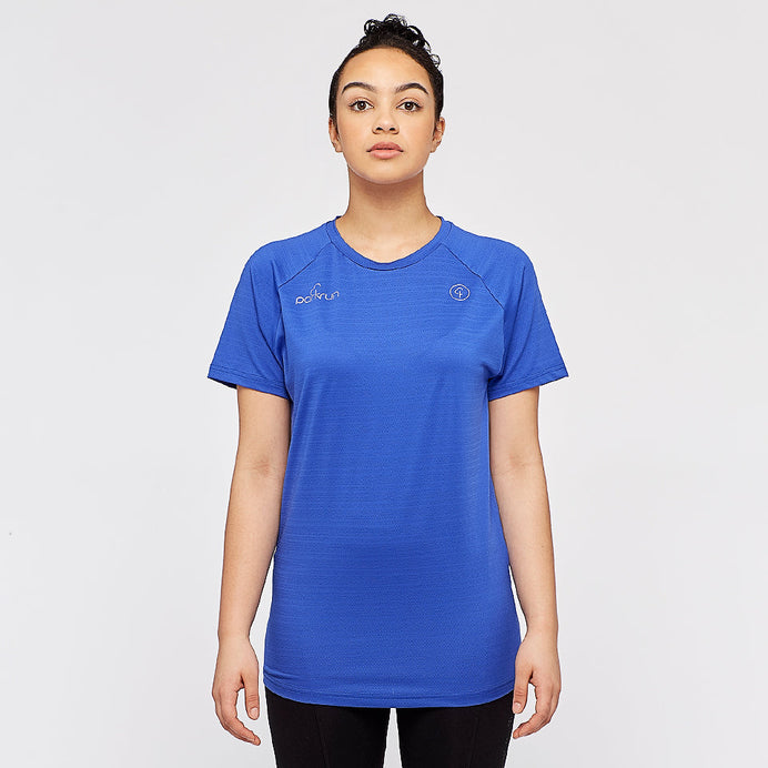 parkrun Milestone Women's T-Shirt 500 - Royal