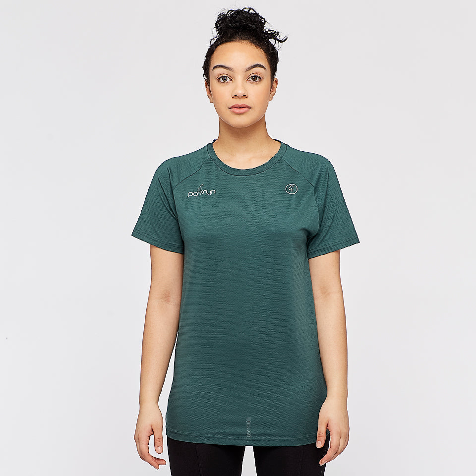 parkrun Milestone Women's T-Shirt 250 - Green