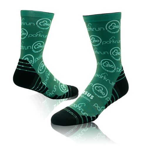 parkrun Milestone 250 Volunteer Socks
