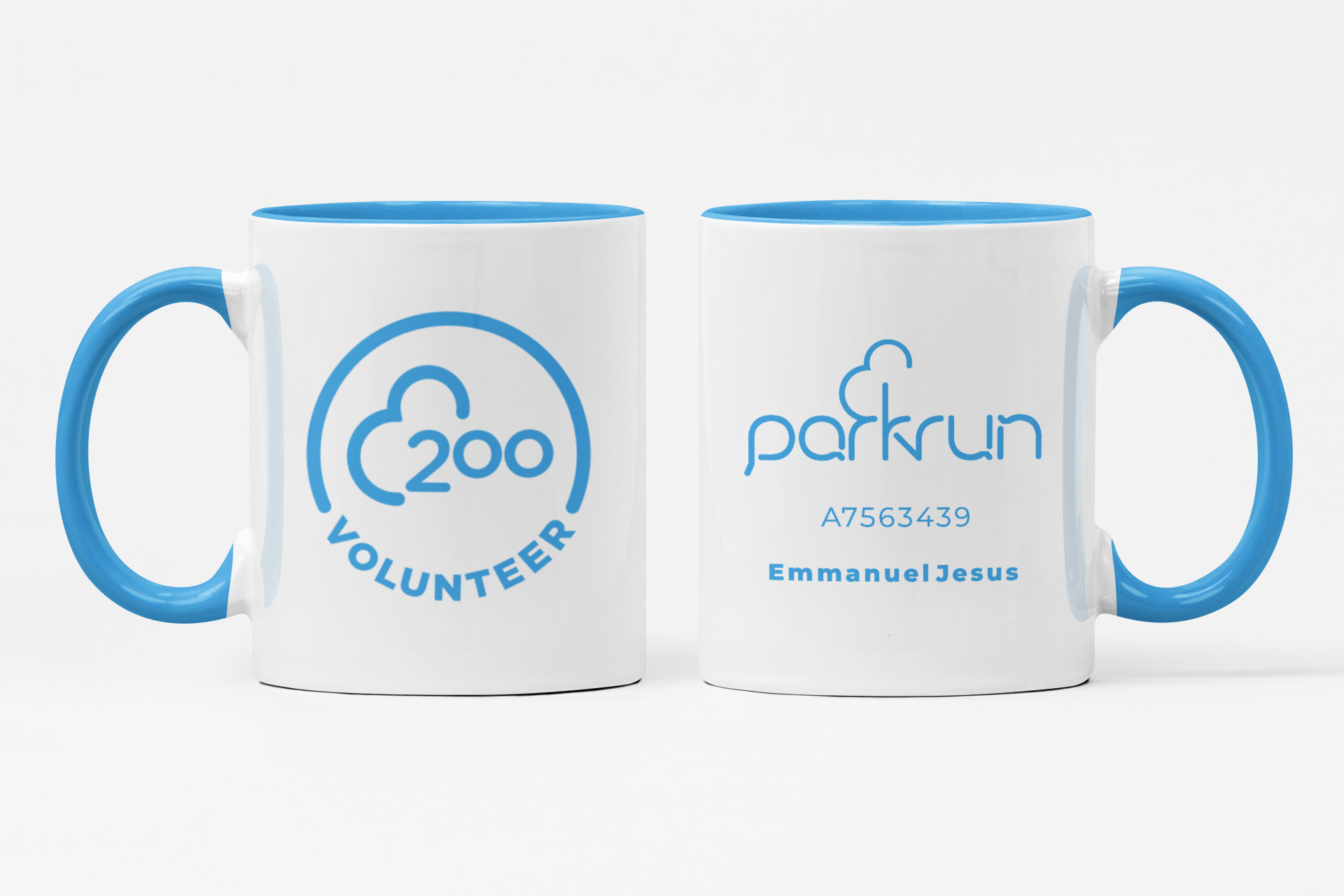 parkrun Milestone 200 Volunteer Mug