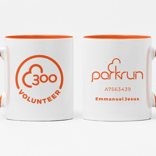 parkrun Milestone 300 Volunteer Mug