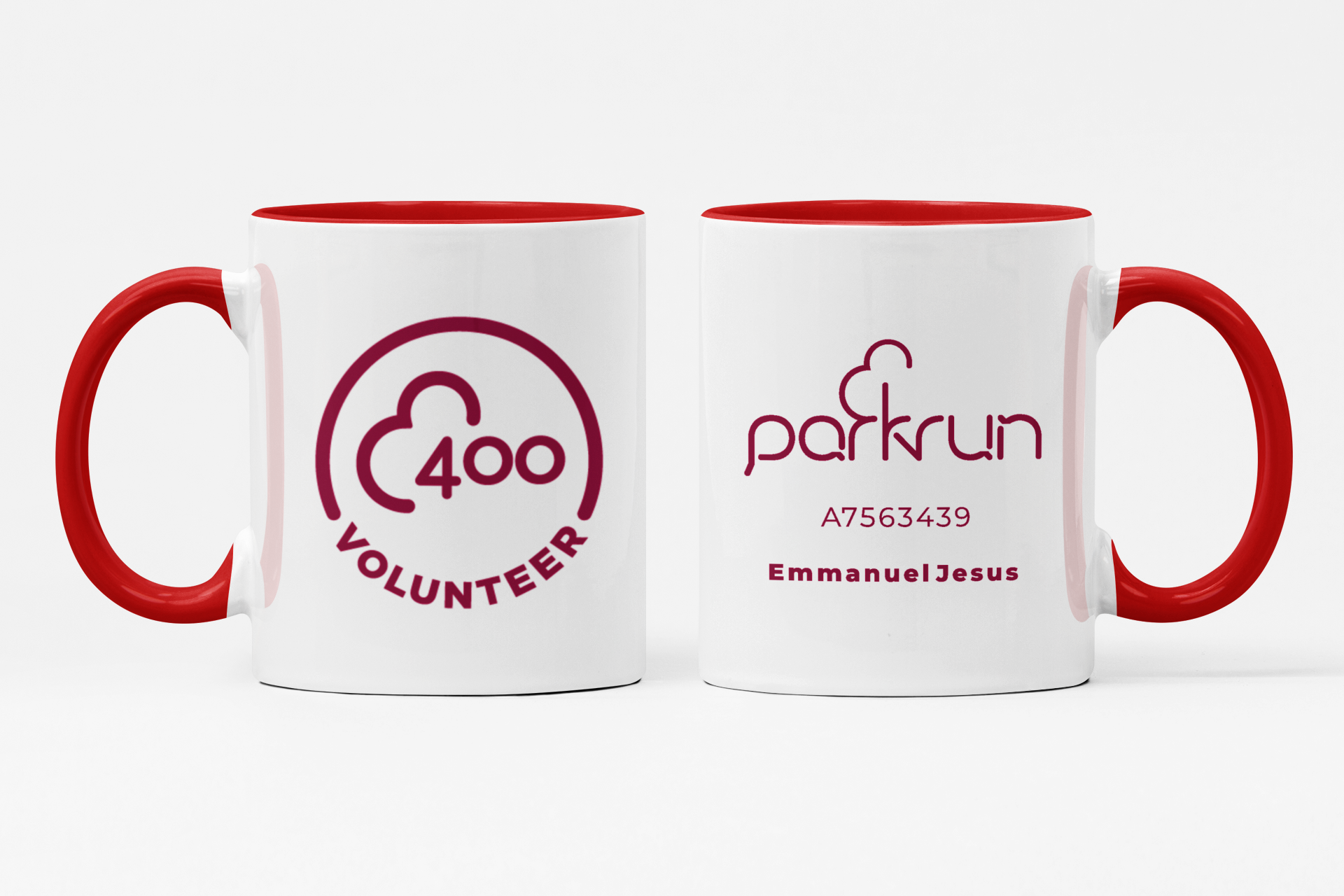 parkrun Milestone 400 Volunteer Mug