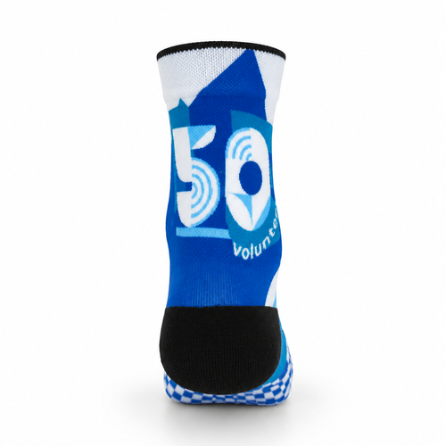 junior parkrun Volunteer Milestone 50 Socks