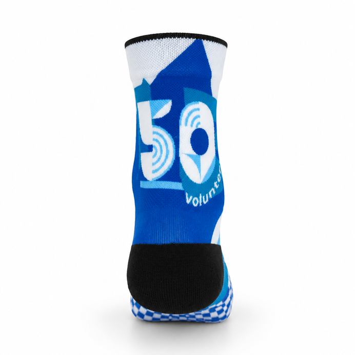 junior parkrun Volunteer Milestone 50 Socks