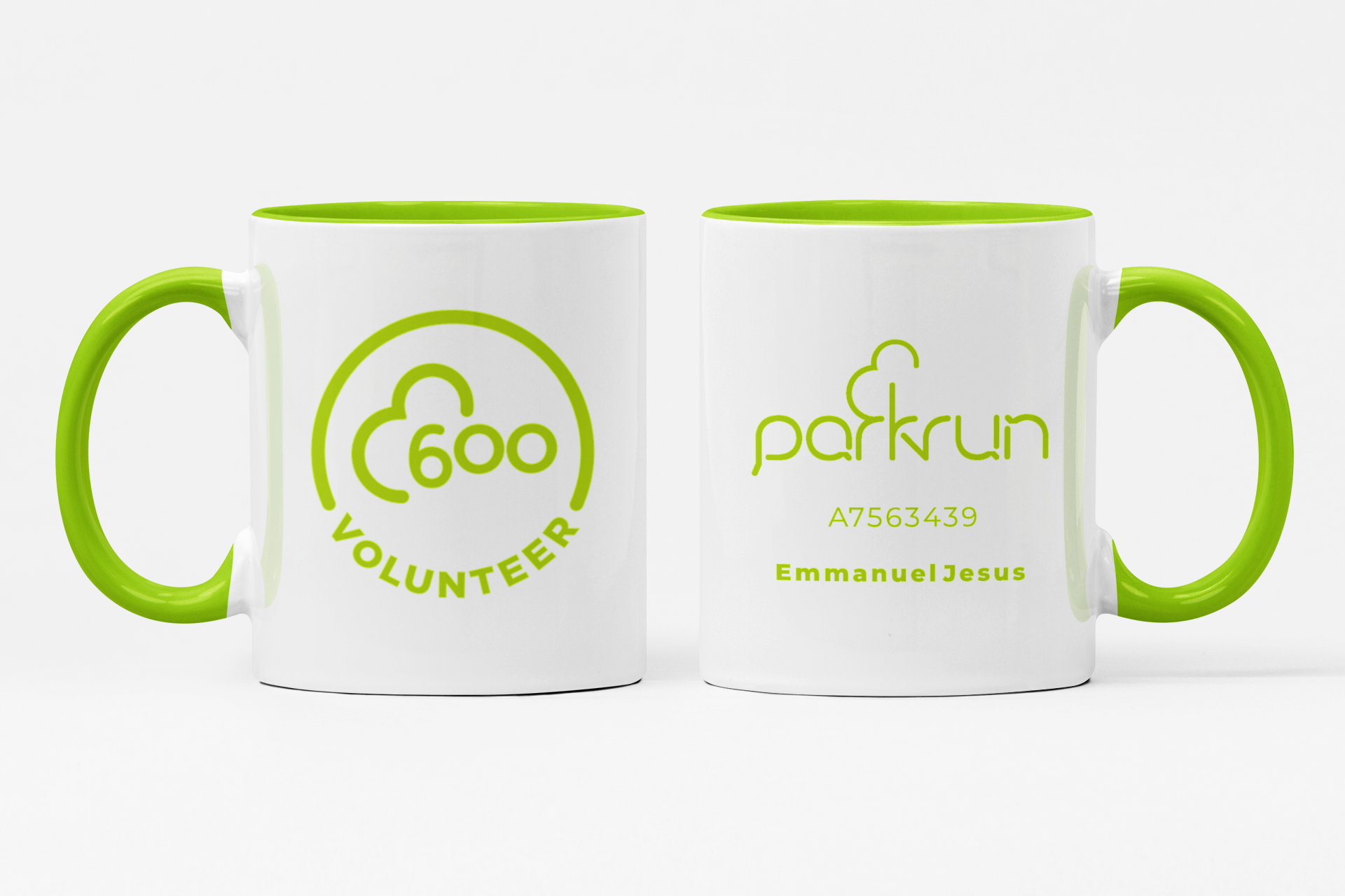 parkrun Milestone 600 Volunteer Mug