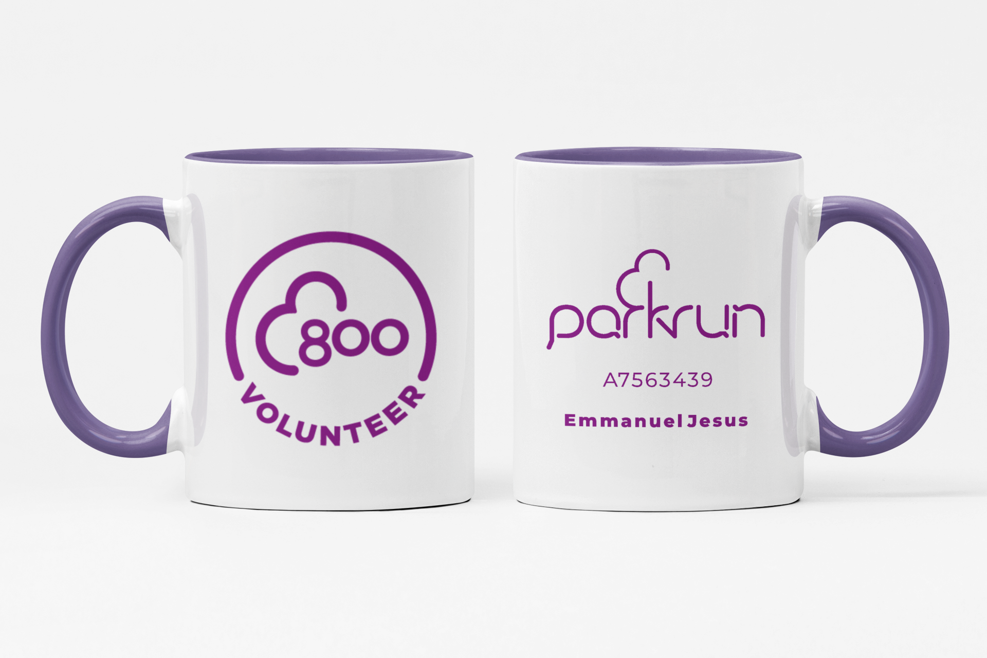 parkrun Milestone 800 Volunteer Mug
