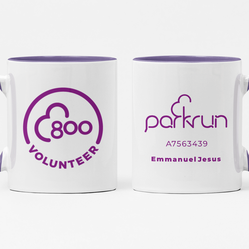 parkrun Milestone 800 Volunteer Mug