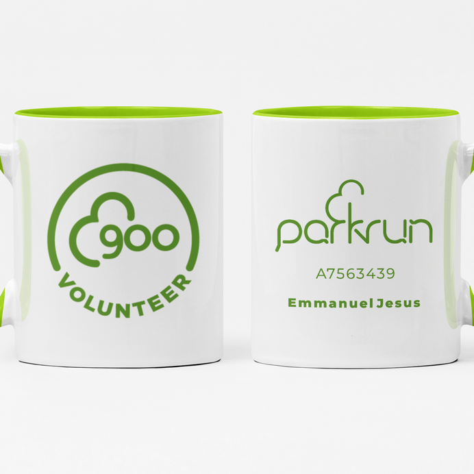 parkrun Milestone 900 Volunteer Mug